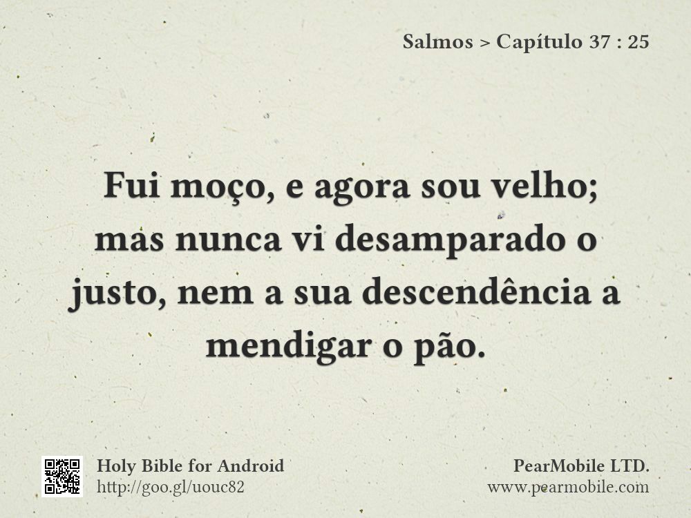 Salmos, Capítulo 37:25